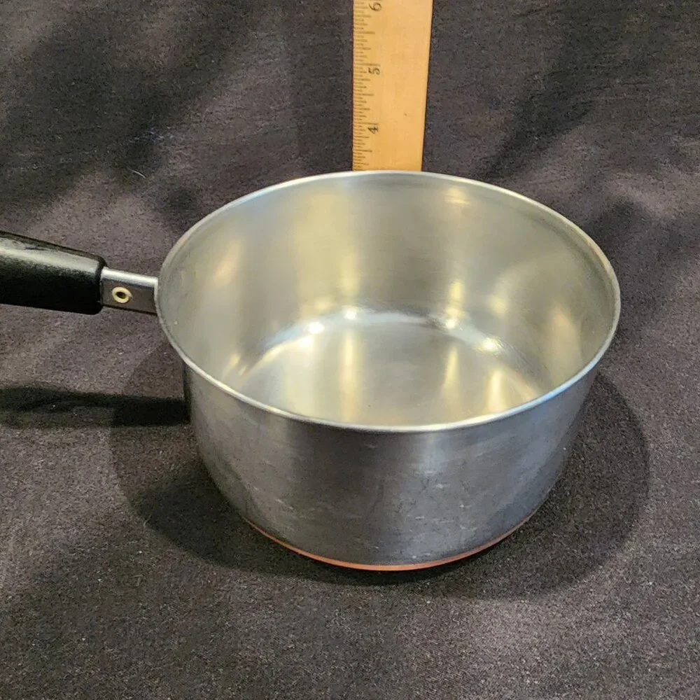 Vintage Revere Ware 1801 Cooper Bottom Sauce Pan, 1 Quart